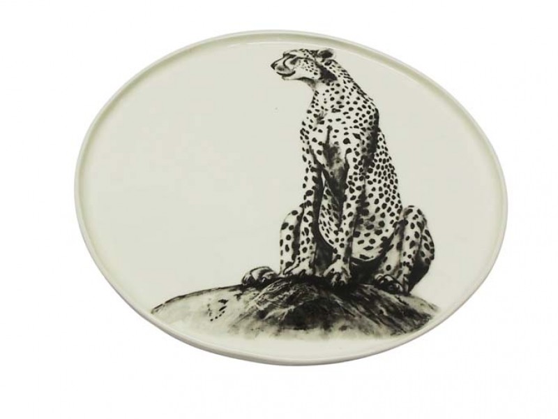 Ceramic Cheetah Plate